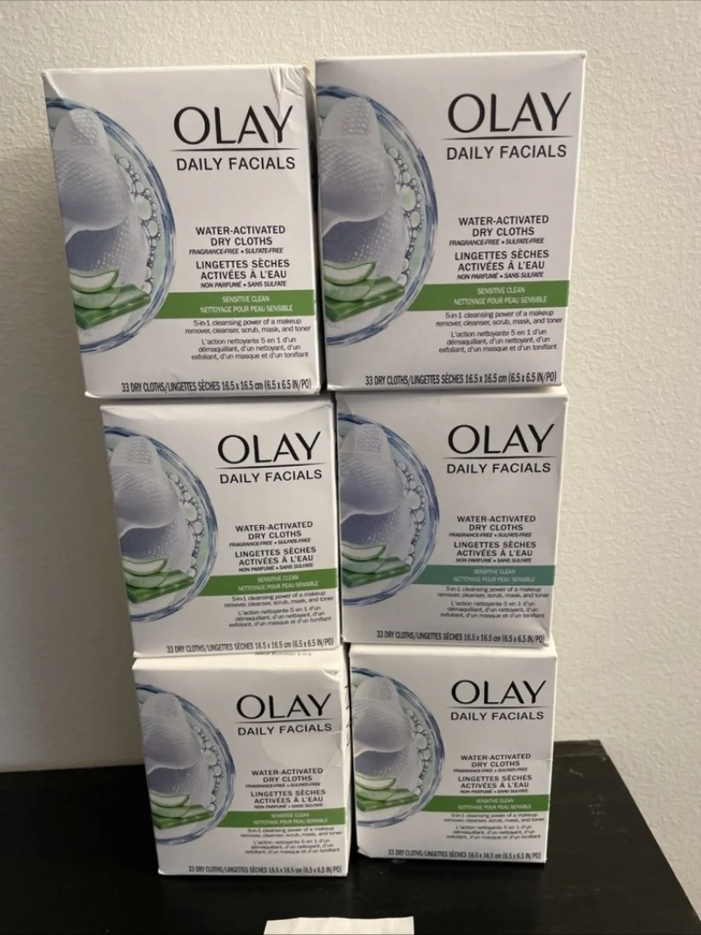 OLAY boxes daily